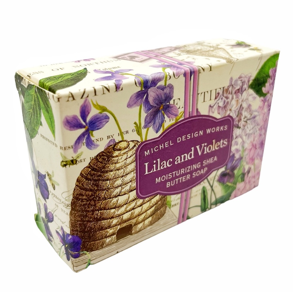💥 3/$15 🆕 Michel Design Studio Lilac & Violets Bar Soap 4.5oz